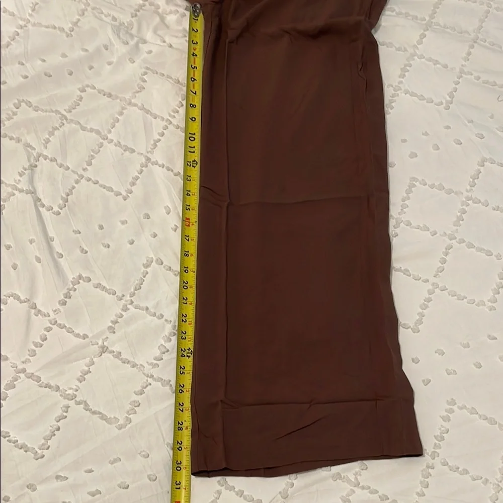 Old Navy Women's Wide Leg linen Pants Brown nwt large tall - Picture 11 of 12